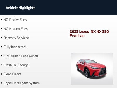 2023 Lexus NX 350 Premium