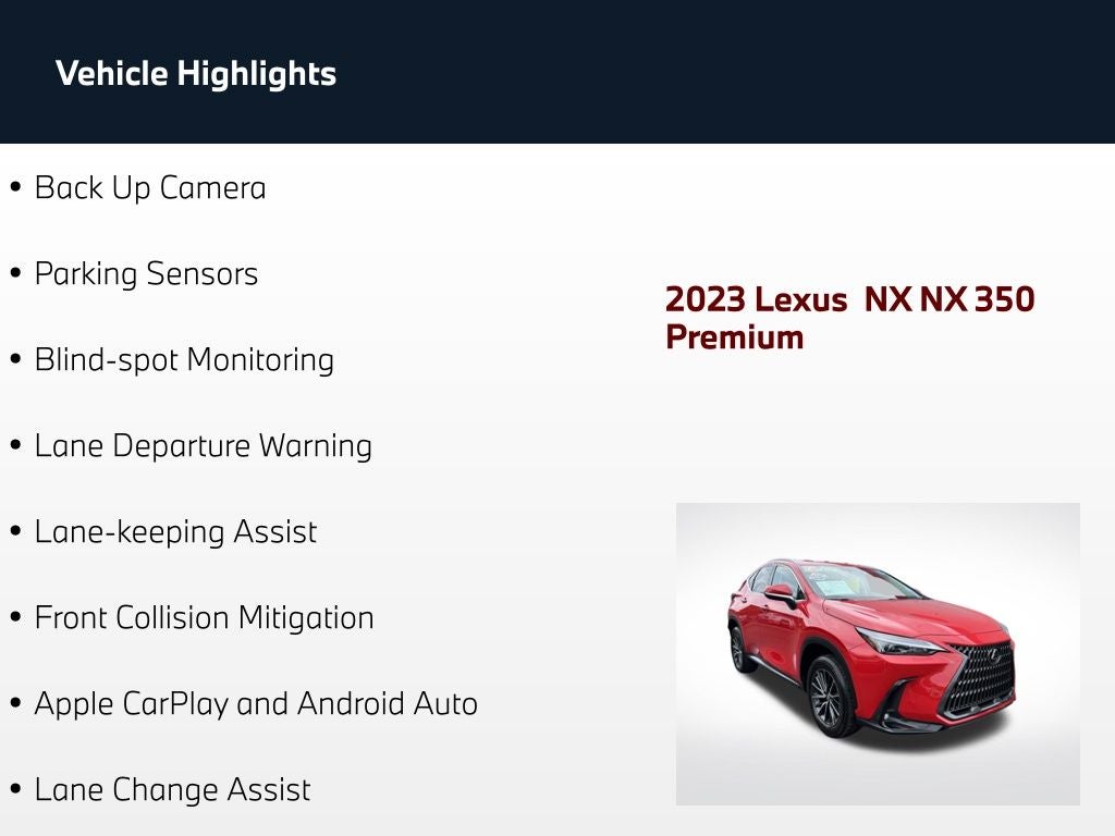 2023 Lexus NX 350 Premium