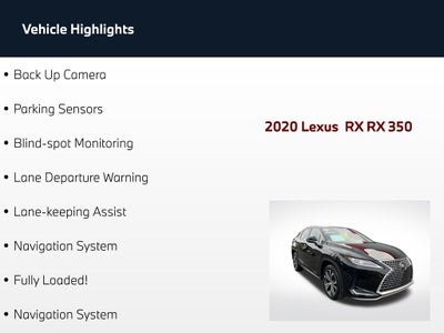 2020 Lexus RX 350
