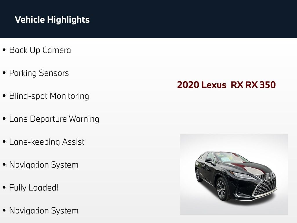 2020 Lexus RX 350