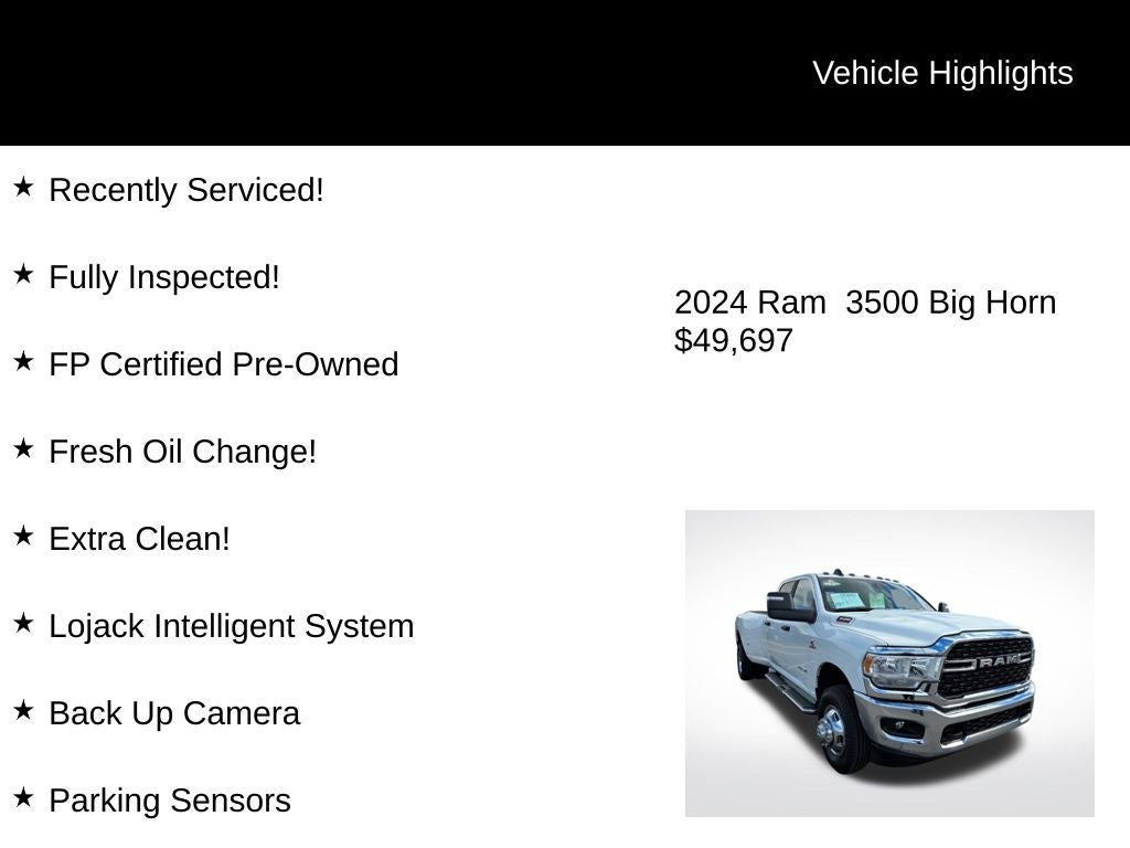 2024 RAM 3500 Big Horn