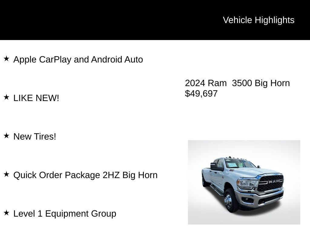 2024 RAM 3500 Big Horn