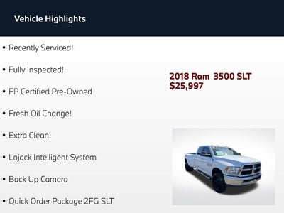 2018 RAM 3500 SLT