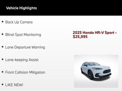 2025 Honda HR-V Sport