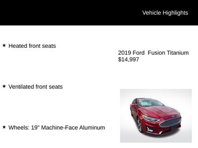 2019 Ford Fusion Titanium