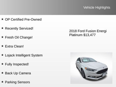 2018 Ford Fusion Energi Platinum