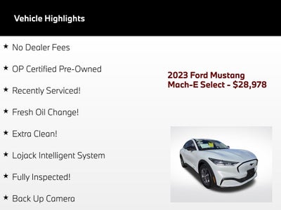 2023 Ford Mustang Mach-E Select
