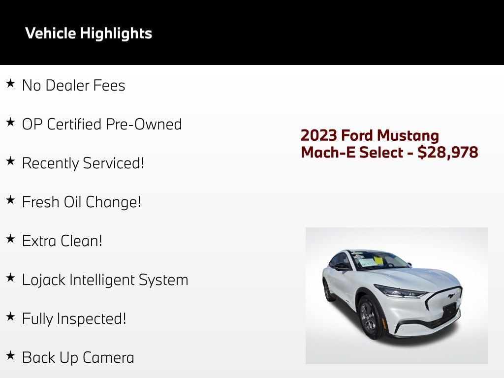 2023 Ford Mustang Mach-E Select