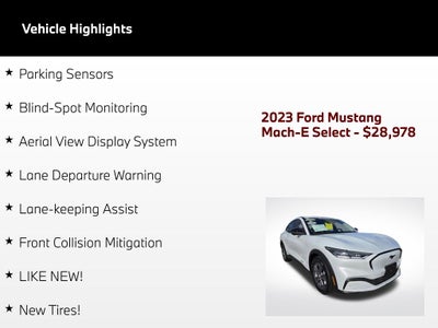 2023 Ford Mustang Mach-E Select