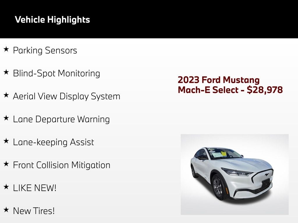 2023 Ford Mustang Mach-E Select