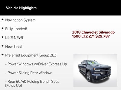 2018 Chevrolet Silverado 1500 LTZ 2LZ