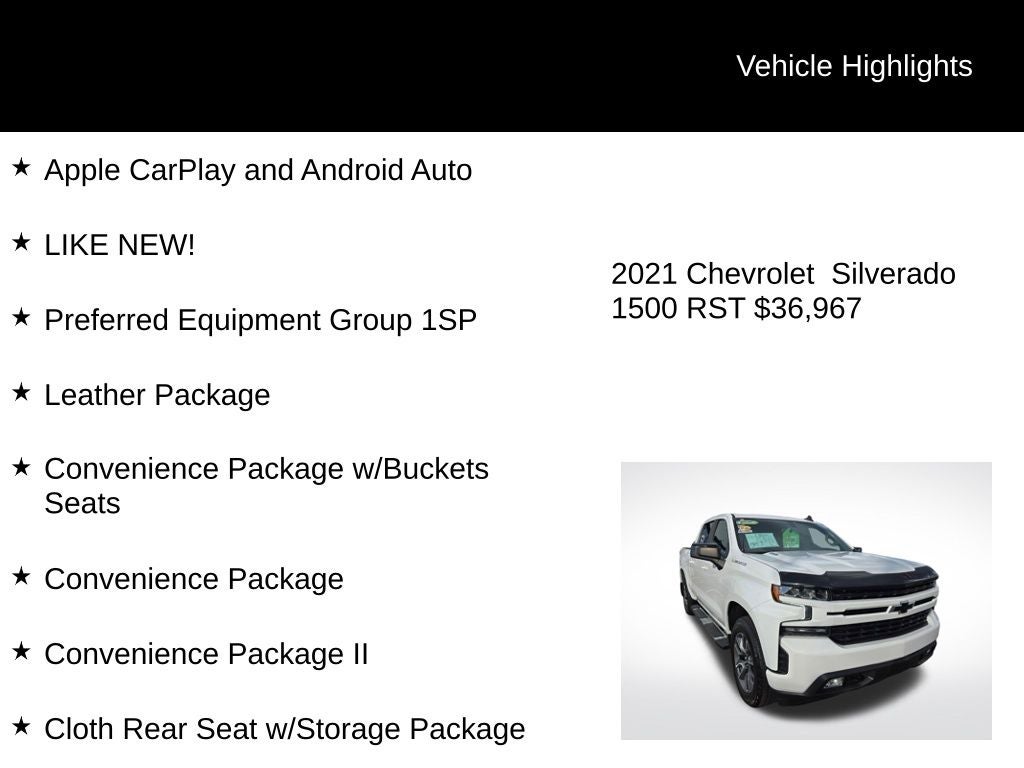 2021 Chevrolet Silverado 1500 RST