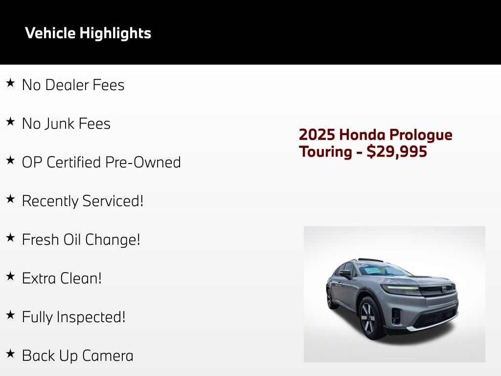 2025 Honda Prologue Touring