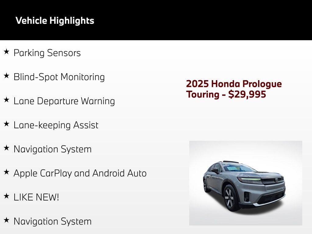 2025 Honda Prologue Touring