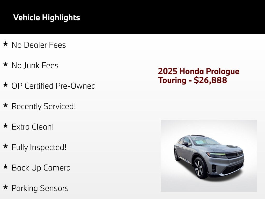 2025 Honda Prologue Touring