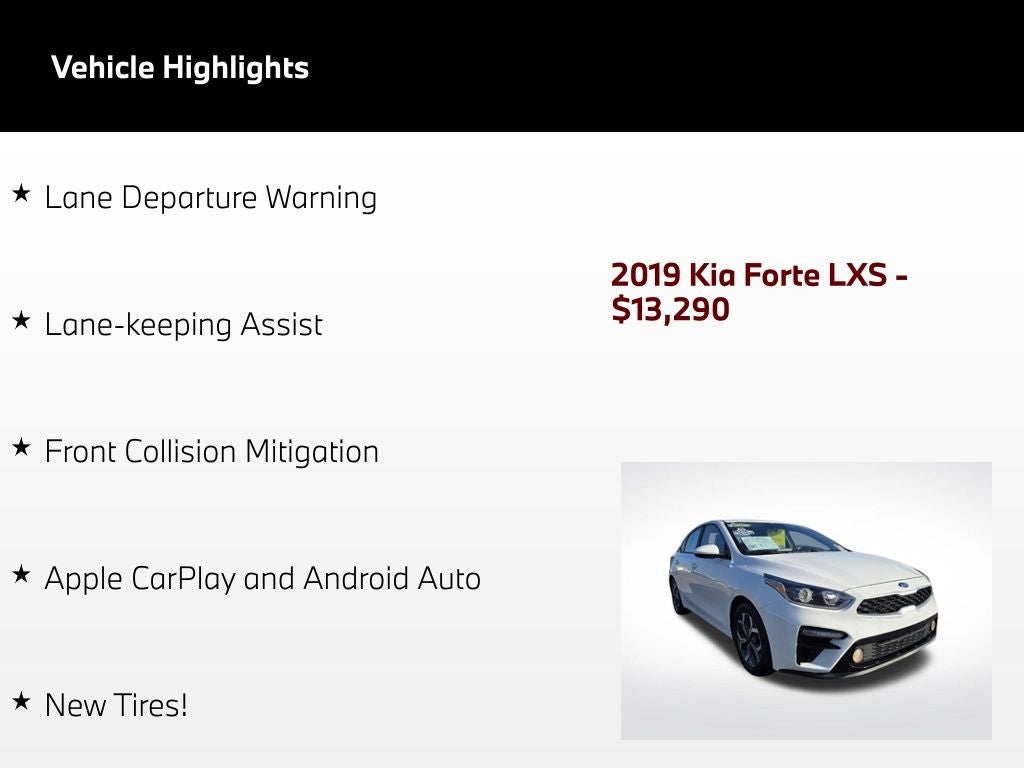 2019 Kia Forte LXS