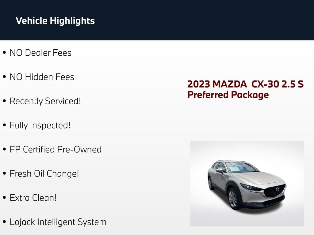2023 Mazda Mazda CX-30 2.5 S Preferred Package