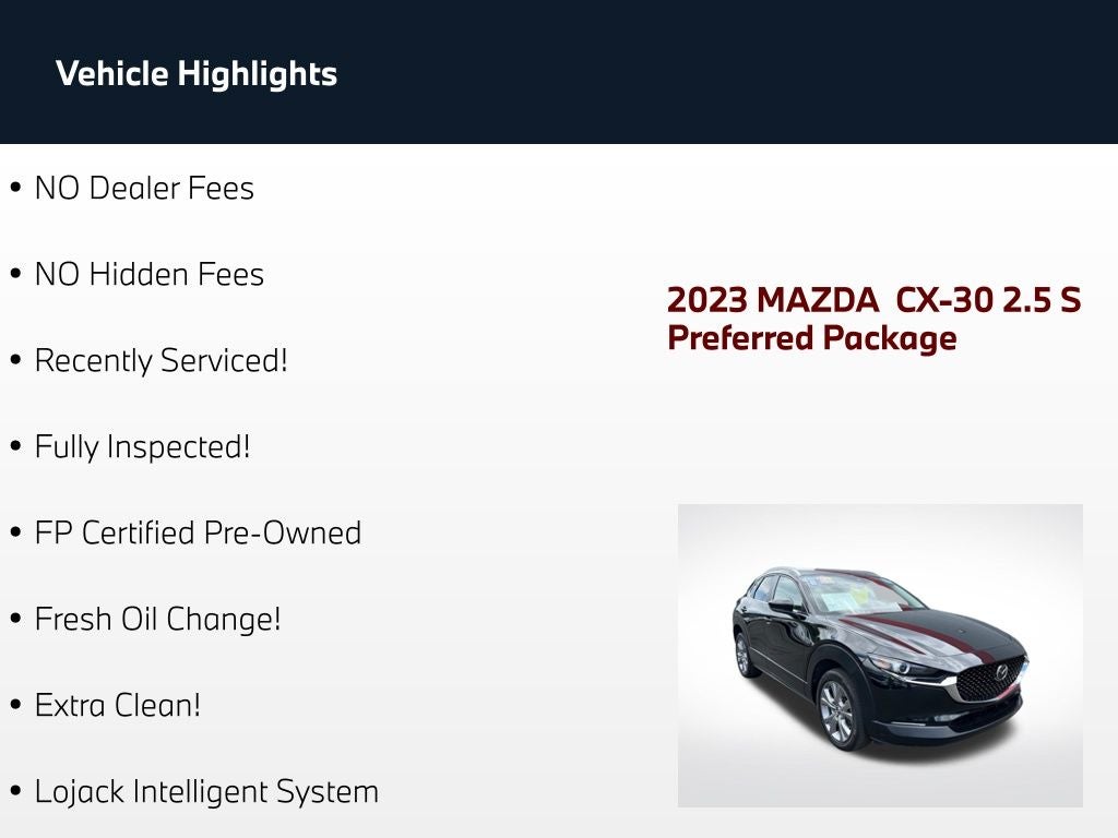 2023 Mazda Mazda CX-30 2.5 S Preferred Package