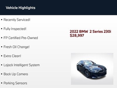 2022 BMW 2 Series 230i
