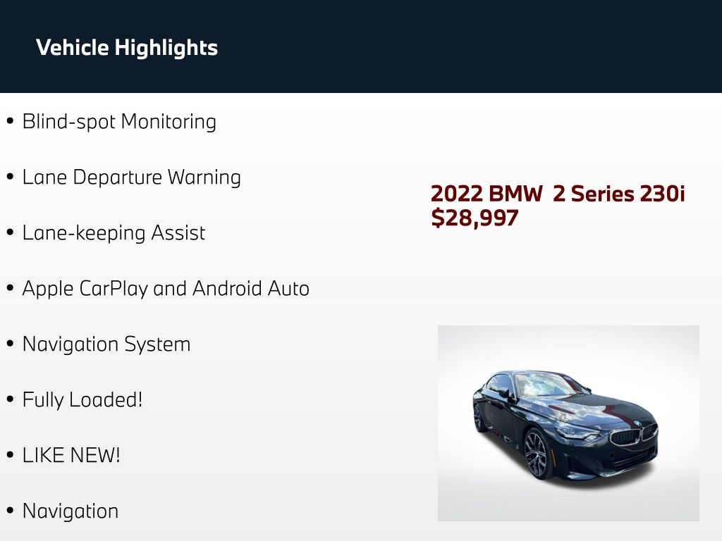 2022 BMW 2 Series 230i