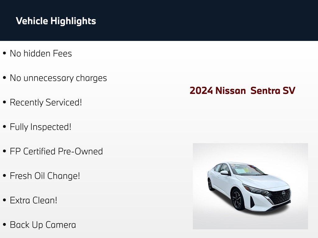 2024 Nissan Sentra SV