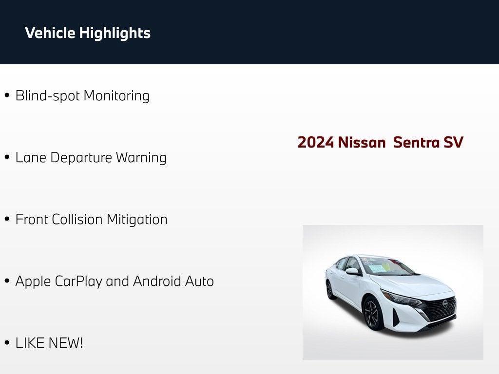 2024 Nissan Sentra SV