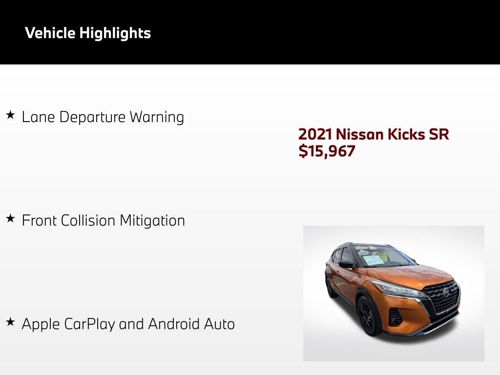 2021 Nissan Kicks SR