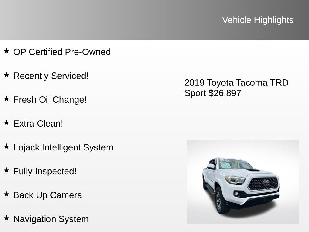 2019 Toyota Tacoma TRD Sport V6