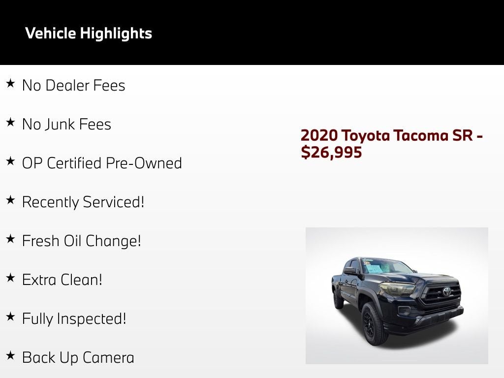2020 Toyota Tacoma SR V6