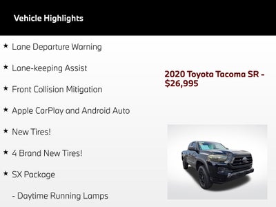 2020 Toyota Tacoma SR V6