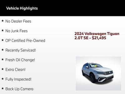 2024 Volkswagen Tiguan 2.0T SE