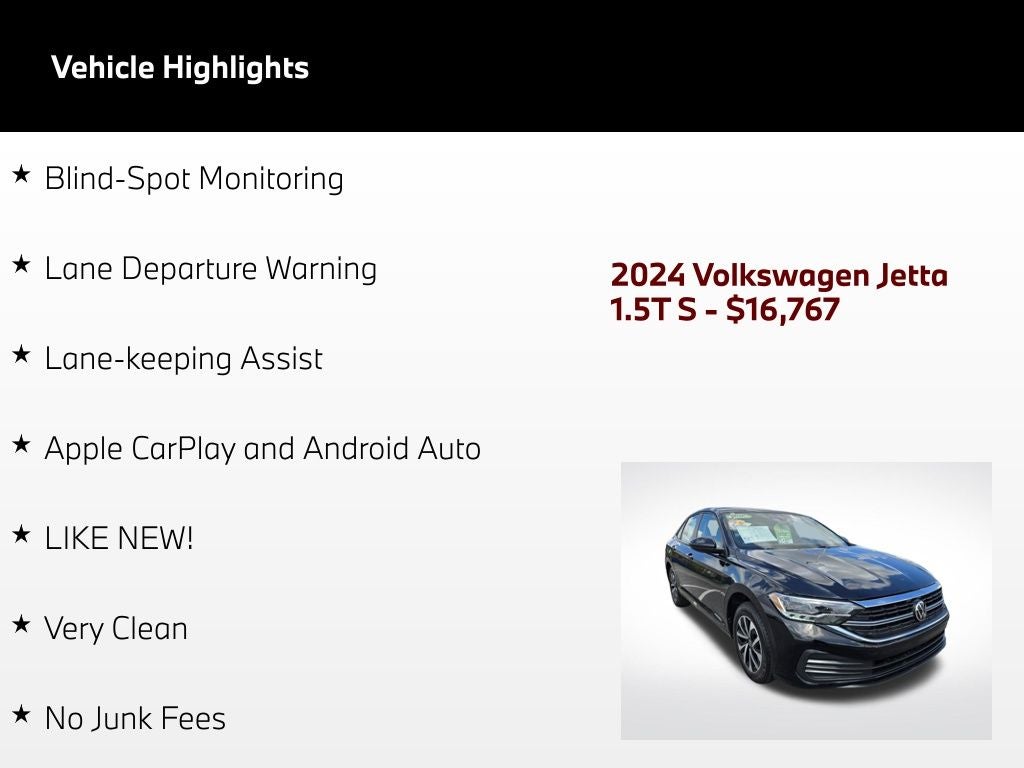 2024 Volkswagen Jetta 1.5T S