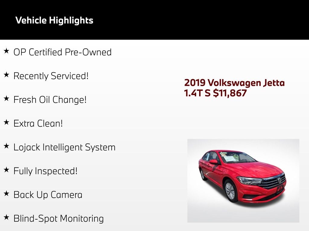 2019 Volkswagen Jetta 1.4T S