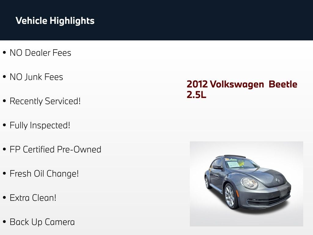 2012 Volkswagen Beetle 2.5L
