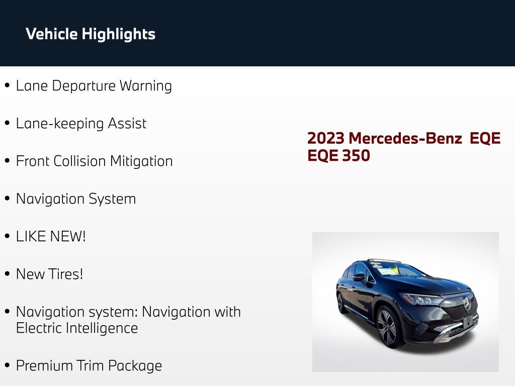 2023 Mercedes-Benz EQE 350 SUV 4MATIC®