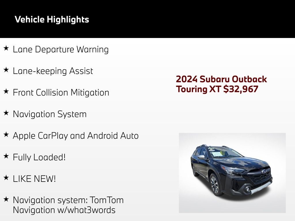 2024 Subaru Outback Touring XT