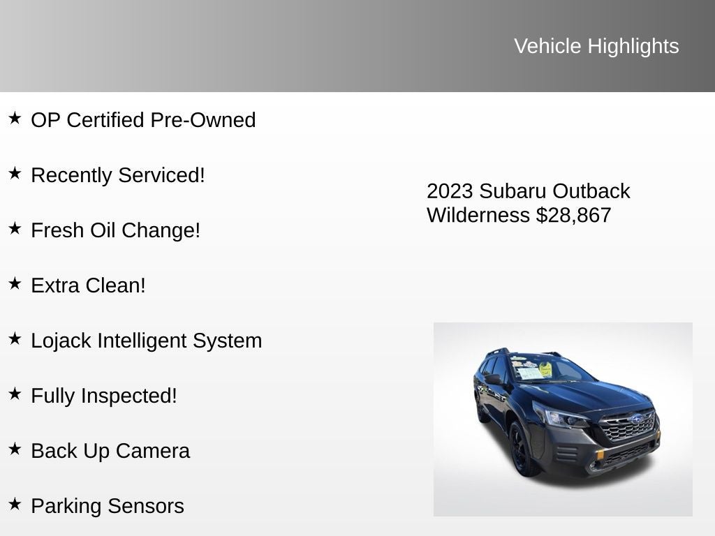 2023 Subaru Outback Wilderness