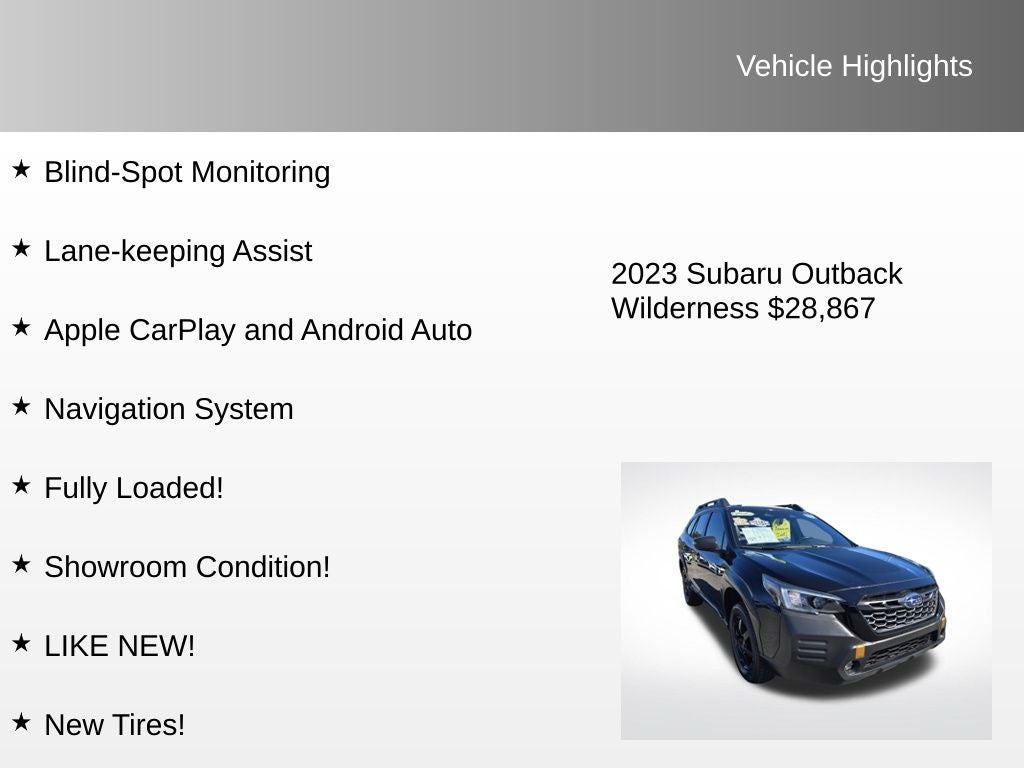 2023 Subaru Outback Wilderness