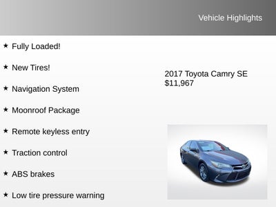 2017 Toyota Camry Base