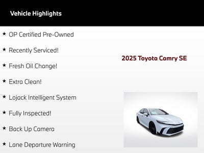 2025 Toyota Camry SE