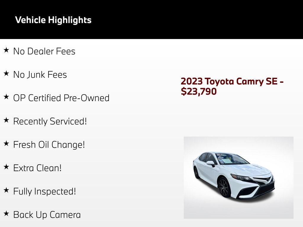 2023 Toyota Camry SE