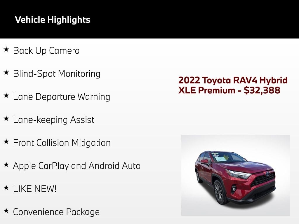2022 Toyota RAV4 Hybrid XLE Premium