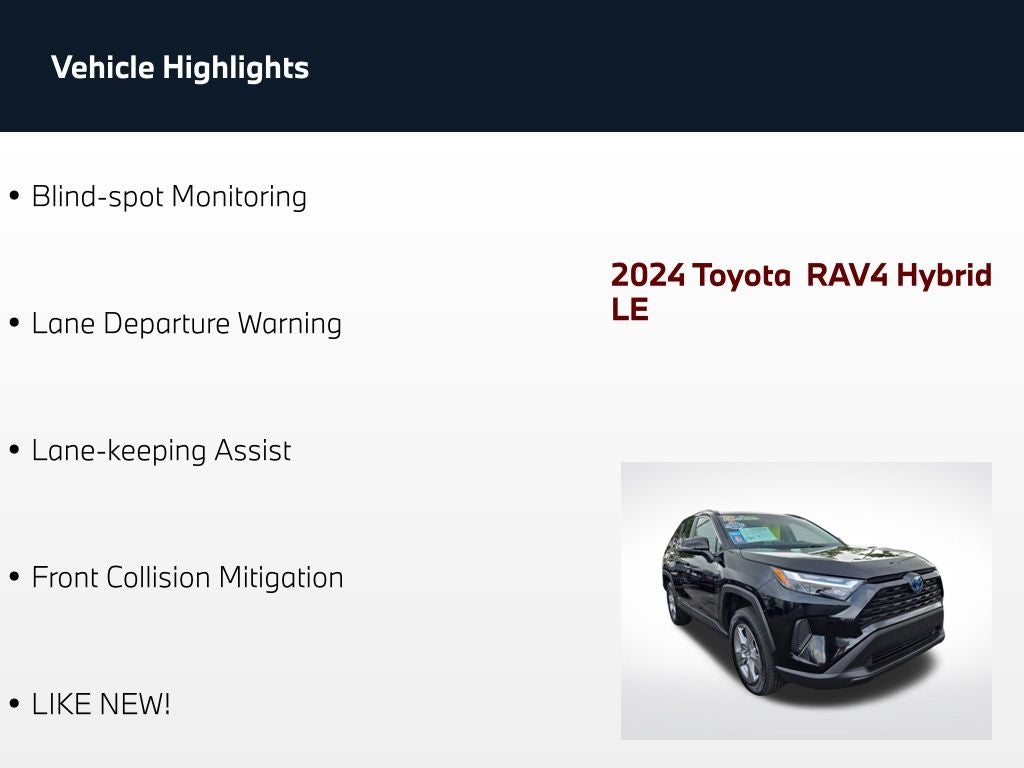 2024 Toyota RAV4 Hybrid LE