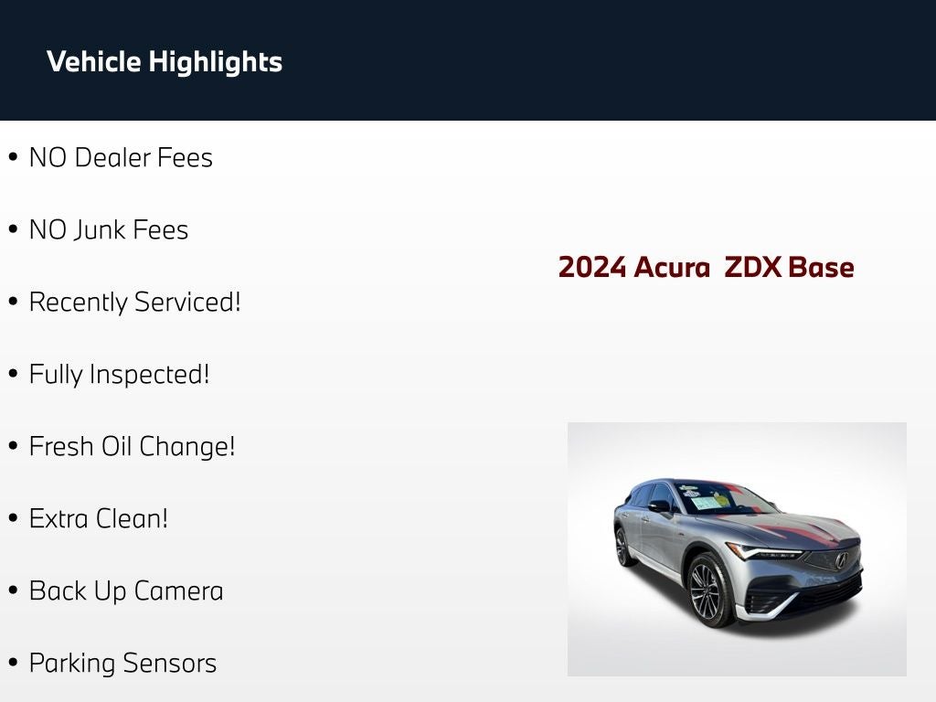 2024 Acura ZDX Base w/A-Spec Pkg