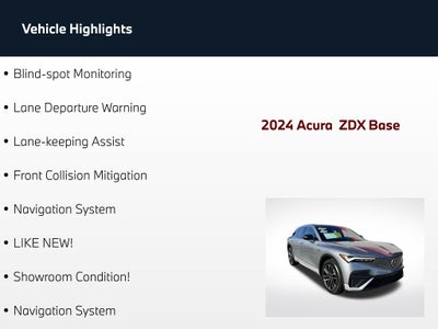 2024 Acura ZDX Base w/A-Spec Pkg