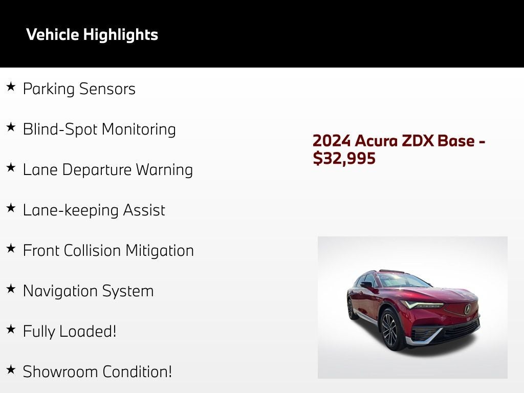 2024 Acura ZDX Base w/A-Spec Pkg