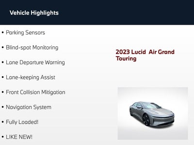 2023 Lucid Air Grand Touring