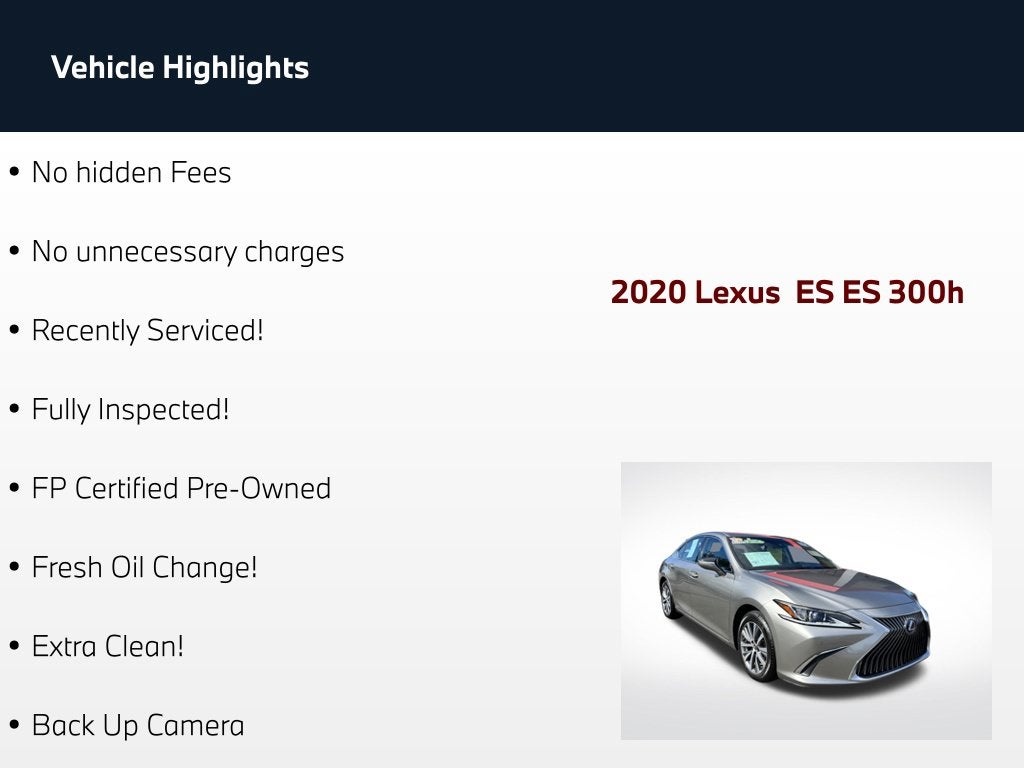 2020 Lexus ES 300h