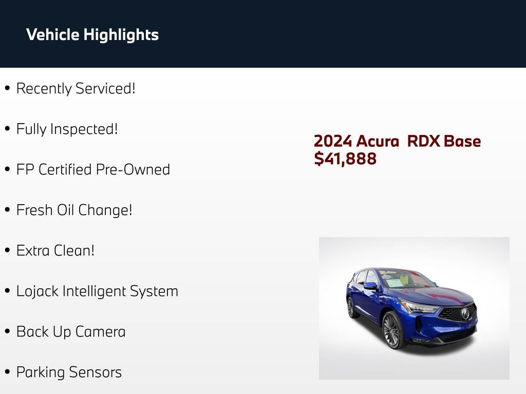 2024 Acura RDX A-Spec Advance Package SH-AWD