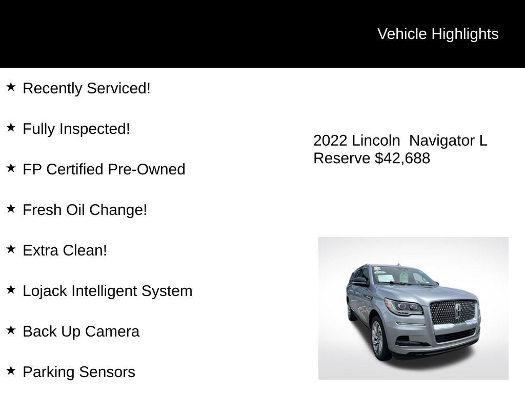 2022 Lincoln Navigator L Reserve
